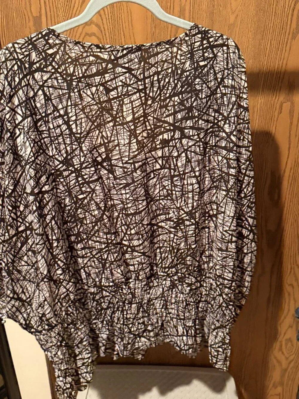 Lane Bryant 26/28W Abstract Crossover Blouse